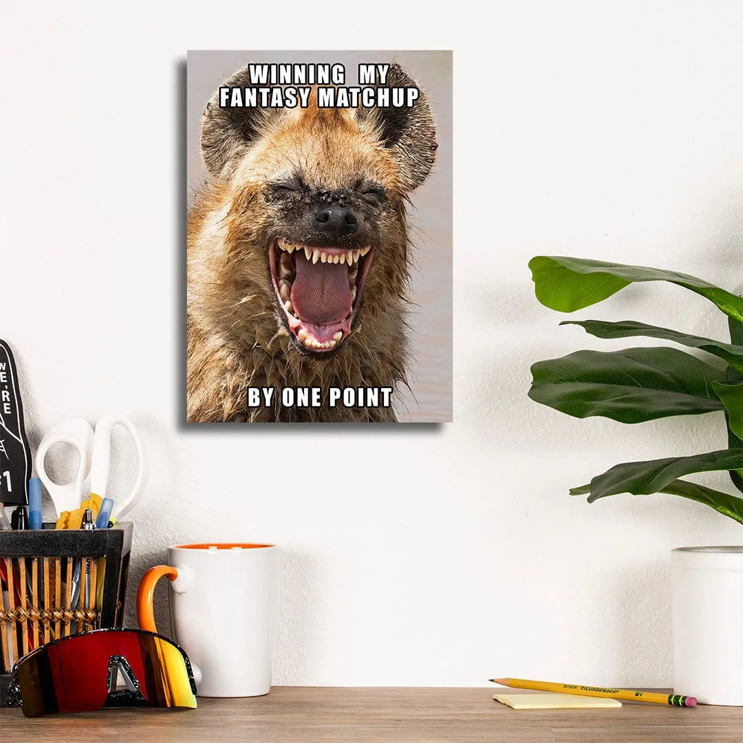 Winning By One Point - Metal Wall Art