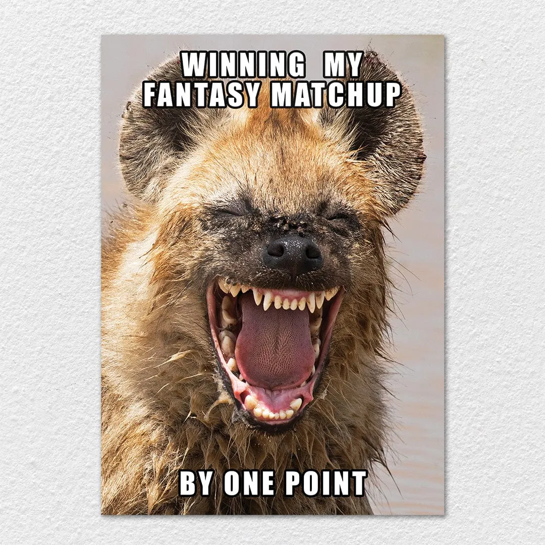 Winning By One Point - Metal Wall Art