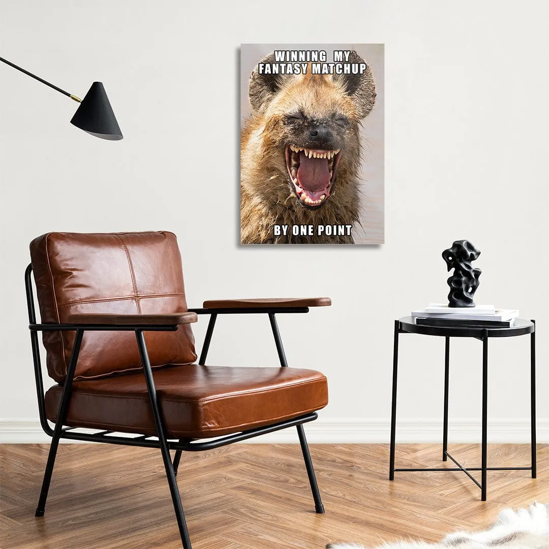 Winning By One Point - Metal Wall Art