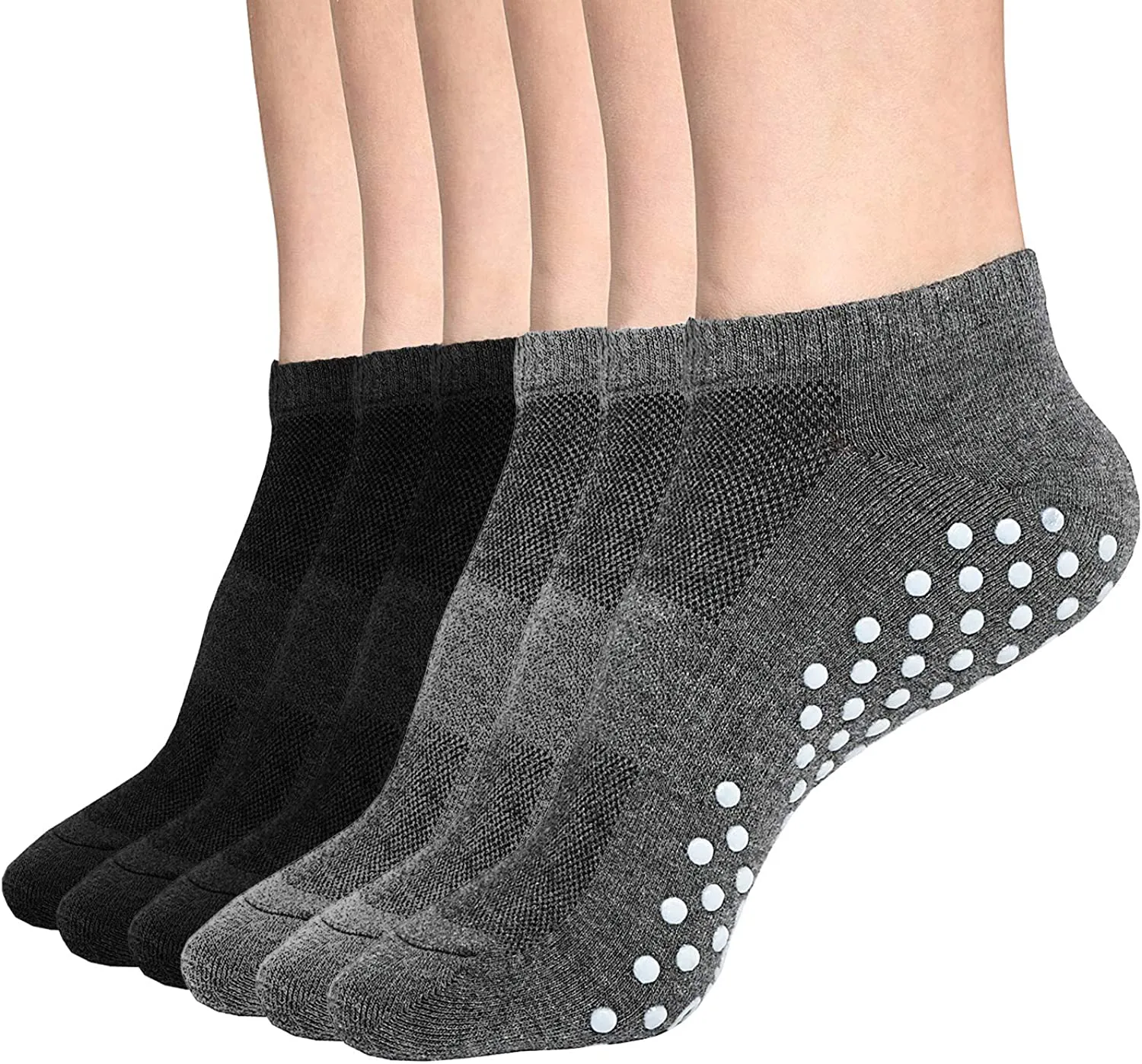 Womens & Mens Low Cut Socks,DIBAOLONG 6-Pair Ankle No Show Athletic Short Cotton Socks