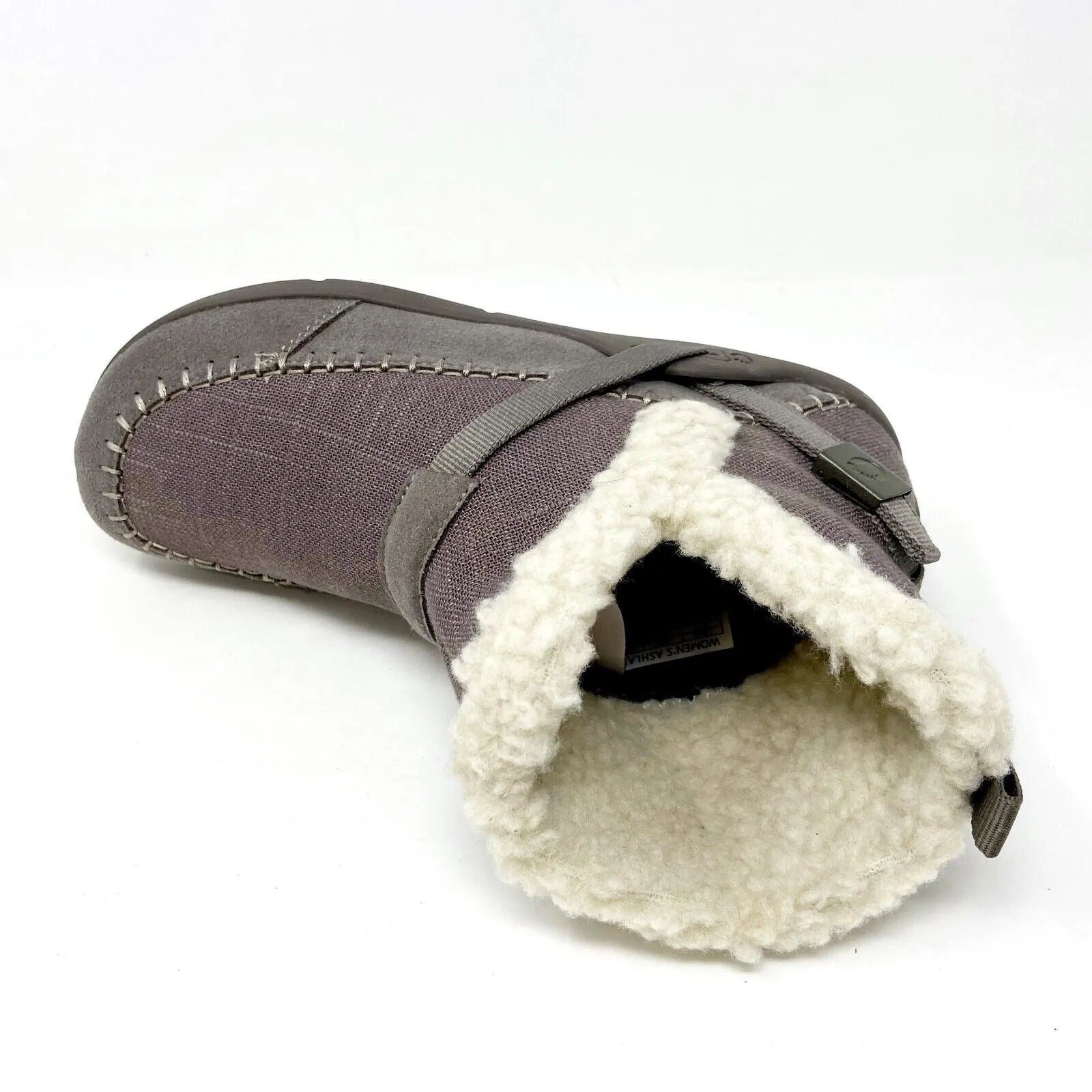 Xero Shoes Ashland Dark Taupe Womens Pull On Faux Fur Boots