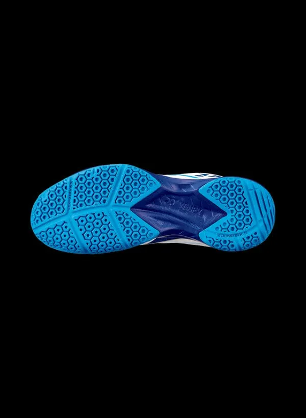 Yonex Power Cushion 39 Junior Badminton Shoes - White / Blue