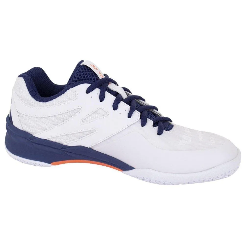 Yonex Power Cushion 57 Mens Badminton Shoes - White / Neon Orange