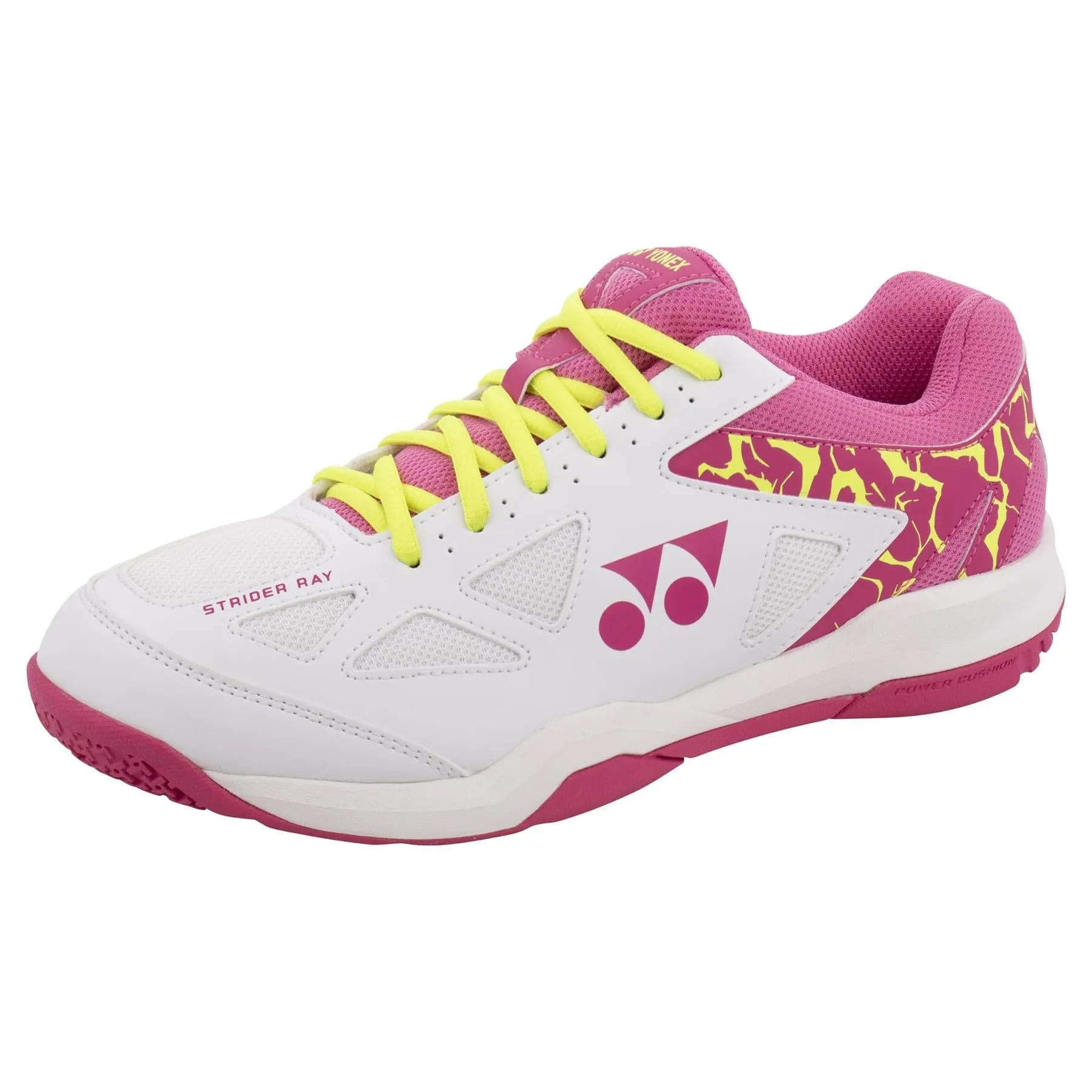 Yonex Power Cushion Strider Ray Womens Badminton Shoes - White / Pink