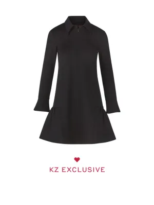 Zip Ponte Mini Dress